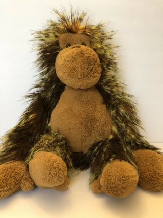 Jellycat London Plush Oscar The Orangutan Ape Gorilla Monkey 22” Long Hair