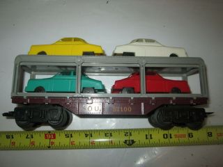Marx 51100 Southern Double Deck Car Carrier With Cars.