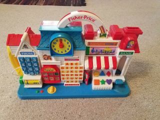 7660 Fisher Price 1994 Electronics Smart Street Learning Center Bank Phone