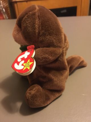 Ty Beanie Baby Seaweed the Otter W/ Tags Rare Errors 1995/1996 2
