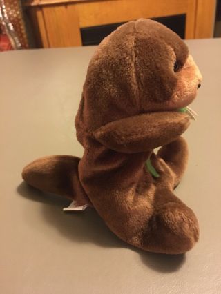 Ty Beanie Baby Seaweed the Otter W/ Tags Rare Errors 1995/1996 3
