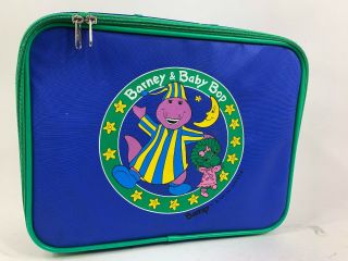 1993 Rare Vintage Barney And Friends Baby Bop Suitcase Carry On