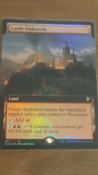 Magic The Gathering - Throne Of Eldraine Castle Embereth (extended Art) Foil