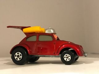 Vintage 1972 Matchbox Lesney Superfast No 11 Red Flying Bug Toy Car Vw