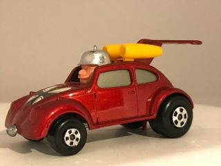 Vintage 1972 Matchbox Lesney Superfast No 11 Red Flying Bug Toy Car VW 3