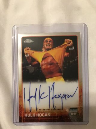 Hulk Hogan Wwe Topps Chrome 2015 Auto Autograph Card