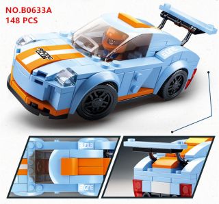 148pcs Sluban Diy Kids Building Blocks Toys Puzzle Sports Car B0633a