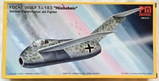 Pm Models 1/72 Focke - Wulf Ta - 183 Huckebein