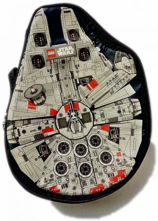 Lego Star Wars Carry Case Millennium Falcon Soft Zip For Lego Figures Case Only