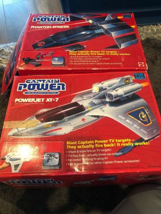 Mattel Captain Power Powerjet Xt - 7 & Phantom Striker