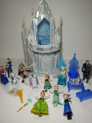 Rare Disney Store Frozen Light Up Musical Ice Castle Playset With Figures