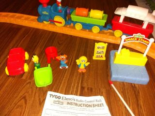 1996 Tyco Sesame Street Elmo Radio Control Railroad Train Set 3