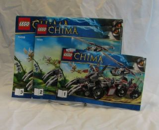 70009 Lego Legends Of Chima Instruction Booklets 1,  2 & 3
