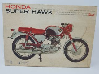 Vintage Revell Honda Hawk Motorcycle 1/8 Scale Model Kit,  1966,  Parts