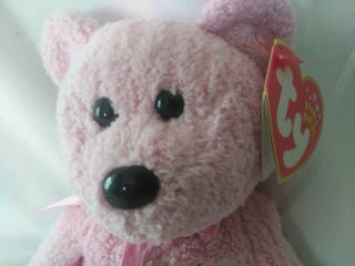 Ty Beanie Baby “baby Girl” Its A Girl 2002 Stork On Chest.