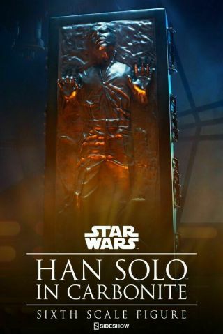 Sideshow Collectibles Star Wars Han Solo In Carbonite 1/6 Sixth Scale Figure