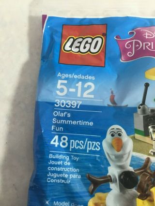LEGO 30397 2016 Disney Princess Frozen Olaf ' s Summertime Fun Polybag 2