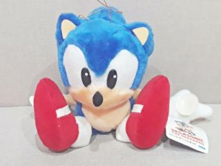 Sonic The Hedgehog Sega 1995 Suction Cups 10 " Plush Doll Toy Japan W/tag