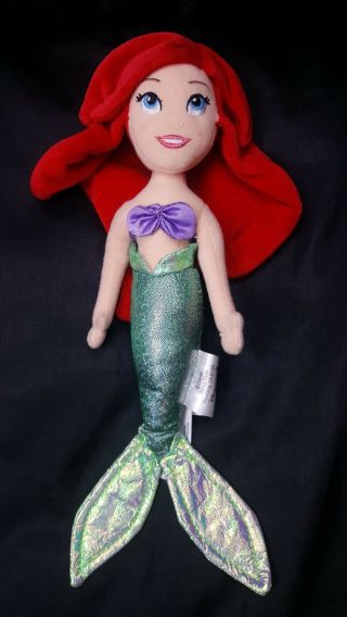 Disney 12 " Plush Ariel Mini Bean Bag - The Little Mermaid