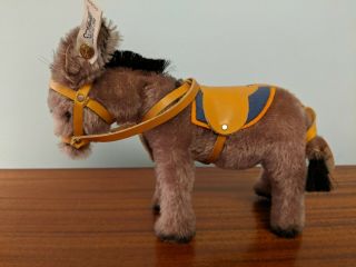Steiff Mechanical Donkey With Saddle/bridle