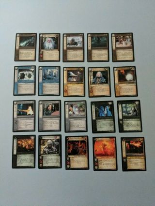 Lord Of The Rings Tcg 63 Rares No Duplicates Mines Of Moria & Realms Of The Elf