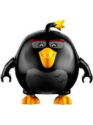 100 Lego Angry Birds Bomb In Bird Minifigure 75825