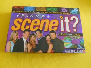 Friends Scene It Dvd Trivia Board Game Mattel 2005 Complete