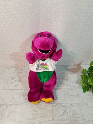 Vintage Barney The Dinosaur Plush 13 " 1993 Lyons Group For Golden Bear Co Sa7