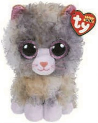 Ty Beanie Boo Scrappy The Fluffy Cat Mwmt 6 Inches Ih
