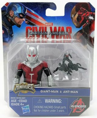 Marvel Bürgerkrieg Riesig Mann Vs Ant - Man Miniverse Figur Toy Captain America