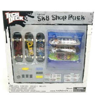Tech Deck Skateboards Sk8 Shop Pack Of 6 Flip Theme Finger Board 96mm Rare Toys