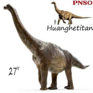 27  Pnso Huanghetitan Giant Dinosaurs Model Scientific Art Action Figures Newly