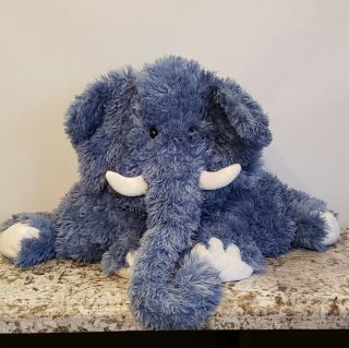 Jellycat Truffles Blue Elephant 27 " X 26 " Stuffed Animal Plush Pillow
