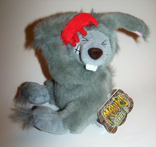 Vintage 1999 Bad Hare Day Rabbit Meanies Babies Plush - Series 3 Hair Stylist