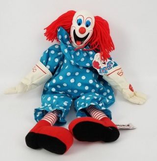 Bozo The Clown Plush Doll Aurora Talking Toy Damage To Voice 18 " 1999