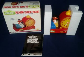 1977 Vintage Ernie Sesame Street Alarm Clock Radio Muppet
