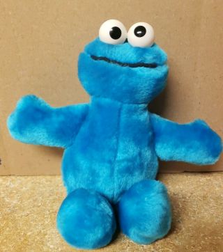 Vintage 1995 Tyco Sesame Street Cookie Monster Soft Plush Stuffed Doll Toy 9 "