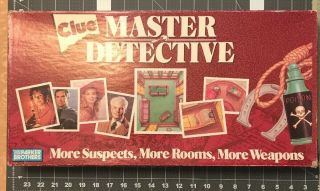 Vintage 1988 Parker Bros.  Clue Master Detective Board Game 100 Complete