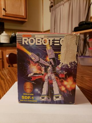 Matchbox Robotech Miniature Sdf - 1 Battle Fortress.  Vintage 1985 Boxed