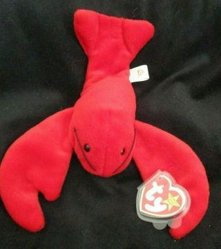 Ty Beanie Baby Pinchers The Lobster Style 4026 Dob 8 - 19 - 93 Mwmt