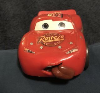 Disney Shake N Go Pixar Cars Lightning Mcqueen W Tongue Hanging Out Fisher Price