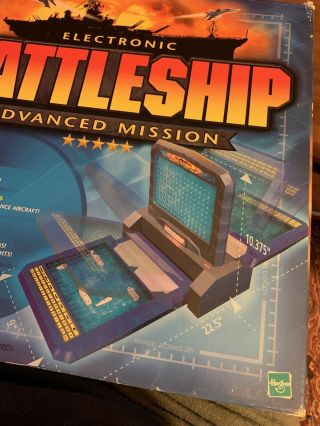 2000 Electronic Talking Battleship Advanced Mission Game And Counted