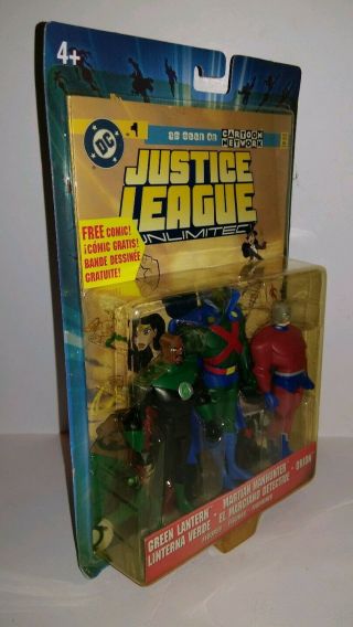 Dc Justice League Unlimited Green Lantern Martian Manhunter Orion Figures B