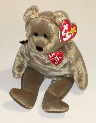 Ty Beanie Babies 1999 Signature Bear Retired Stuffed Plush Baby Toy Nwt