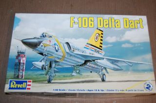 1/48 Revell Convair F - 106 Delta Dart Usaf Cold War Interceptor Jet Open Box