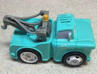 Disney Pixar Cars Mater Shake N Go Retro Green Tow Truck Talking Mattel 2005 2