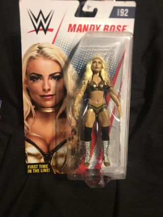 Wwe Basic Series 92 Mandy Rose Wrestling Figure (first Time In The Line)