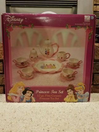 Disney Princess Tea Set 12 Piece Ceramic 2003 1537