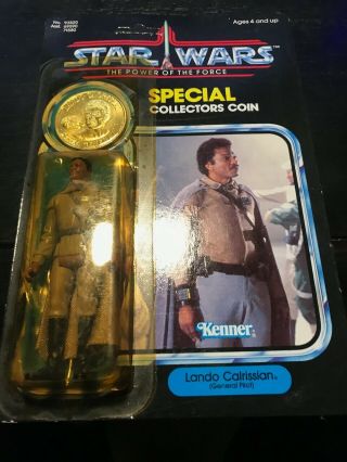 Kenner 93820 Star Wars Pof Lando Calrissian (general Pilot) Moc Unpunched