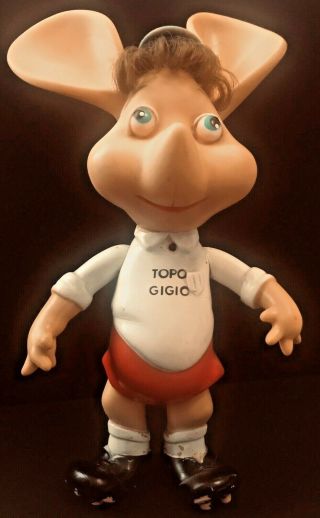 Vintage Topo Gigio Rubber Doll Circa 1963 By Maria Perego
